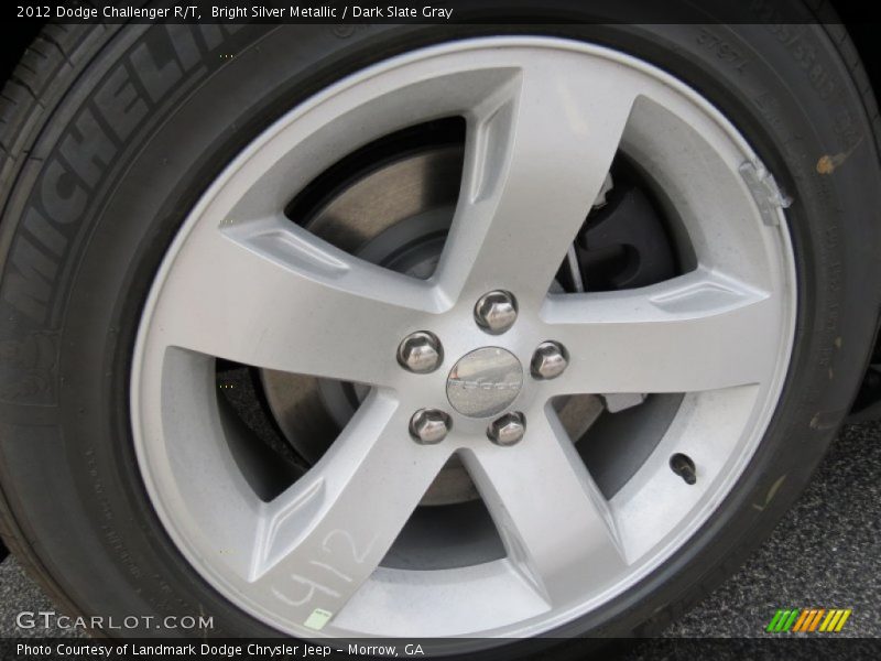 Bright Silver Metallic / Dark Slate Gray 2012 Dodge Challenger R/T