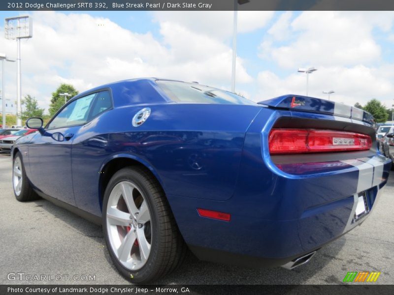 Blue Streak Pearl / Dark Slate Gray 2012 Dodge Challenger SRT8 392
