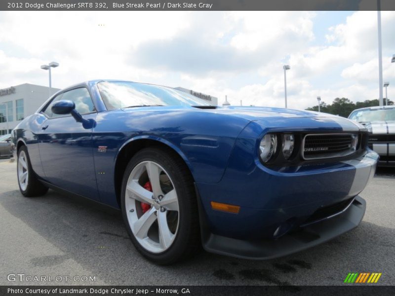 Blue Streak Pearl / Dark Slate Gray 2012 Dodge Challenger SRT8 392