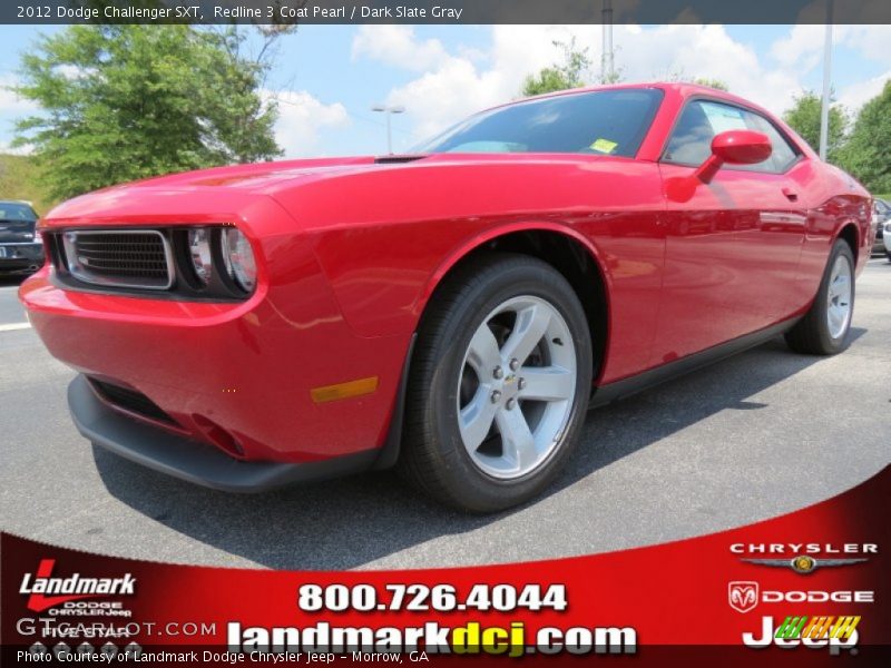 Redline 3 Coat Pearl / Dark Slate Gray 2012 Dodge Challenger SXT