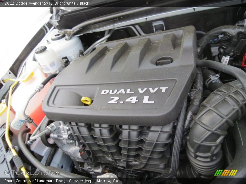 Bright White / Black 2012 Dodge Avenger SXT