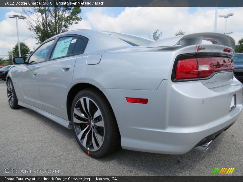 Bright Silver Metallic / Black 2012 Dodge Charger SRT8