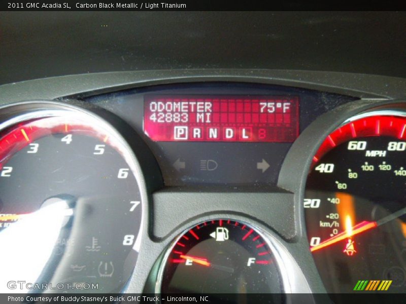 Carbon Black Metallic / Light Titanium 2011 GMC Acadia SL