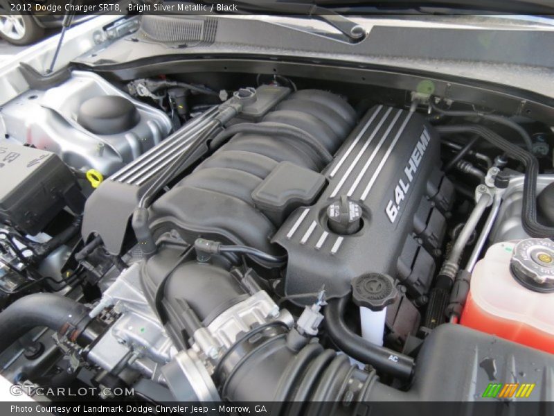 Bright Silver Metallic / Black 2012 Dodge Charger SRT8