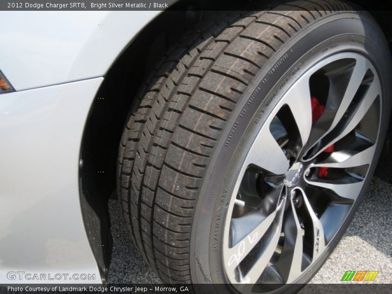 Bright Silver Metallic / Black 2012 Dodge Charger SRT8