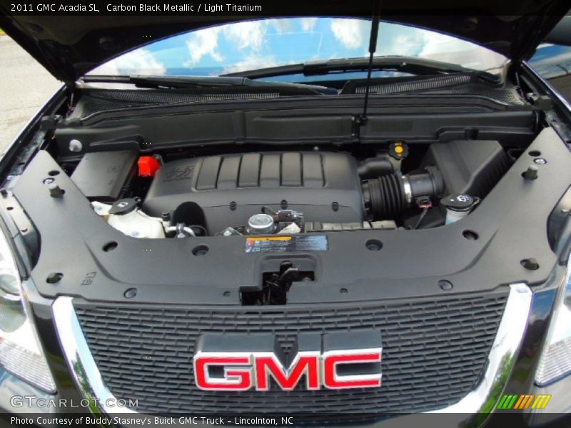 Carbon Black Metallic / Light Titanium 2011 GMC Acadia SL