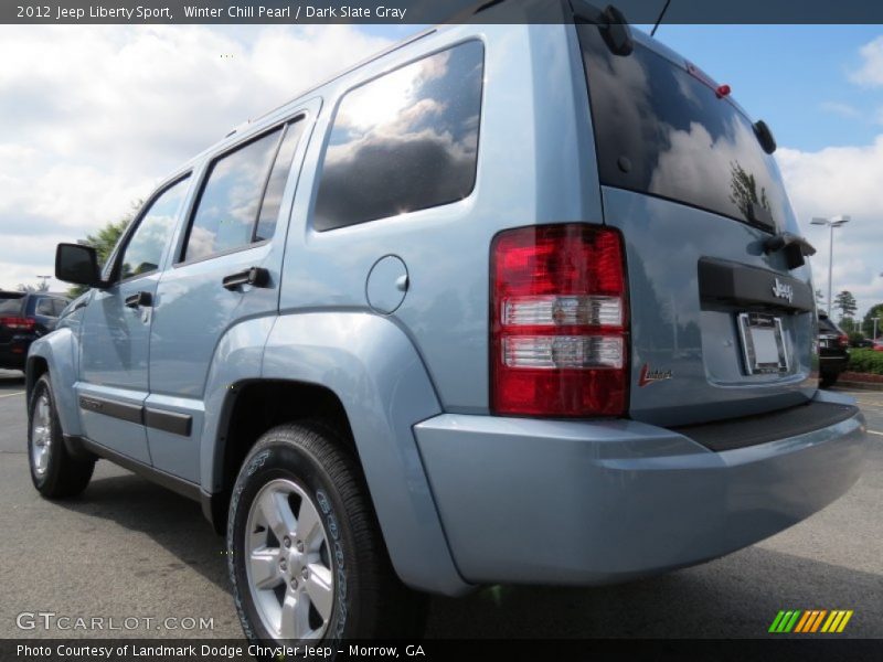 Winter Chill Pearl / Dark Slate Gray 2012 Jeep Liberty Sport