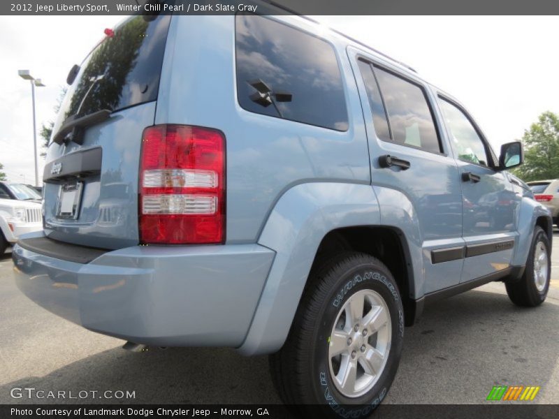 Winter Chill Pearl / Dark Slate Gray 2012 Jeep Liberty Sport