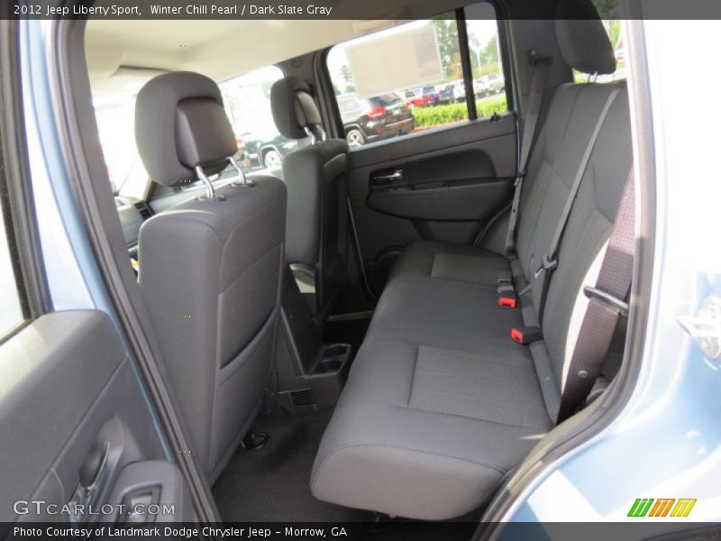 Winter Chill Pearl / Dark Slate Gray 2012 Jeep Liberty Sport