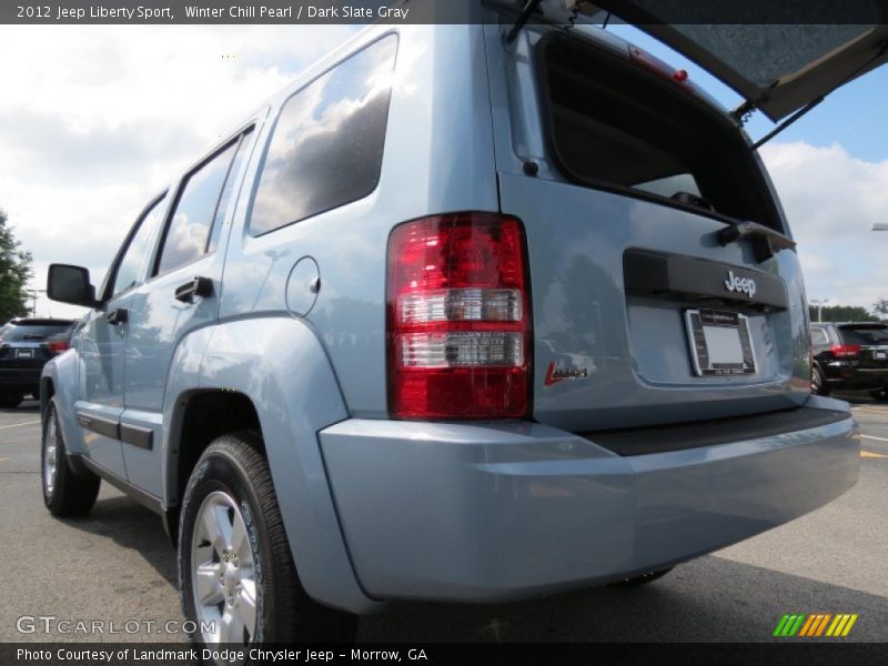 Winter Chill Pearl / Dark Slate Gray 2012 Jeep Liberty Sport