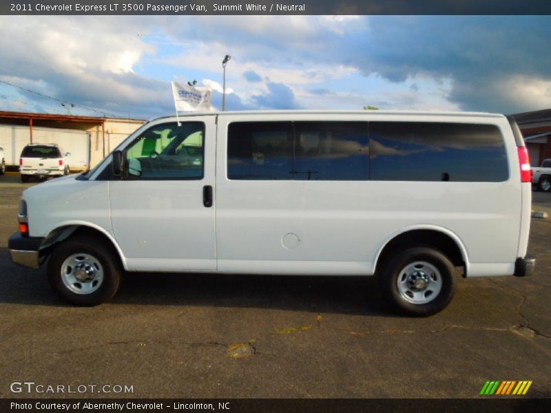 Summit White / Neutral 2011 Chevrolet Express LT 3500 Passenger Van