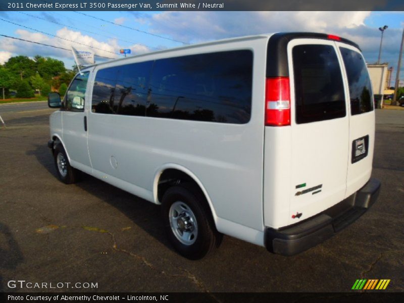 Summit White / Neutral 2011 Chevrolet Express LT 3500 Passenger Van
