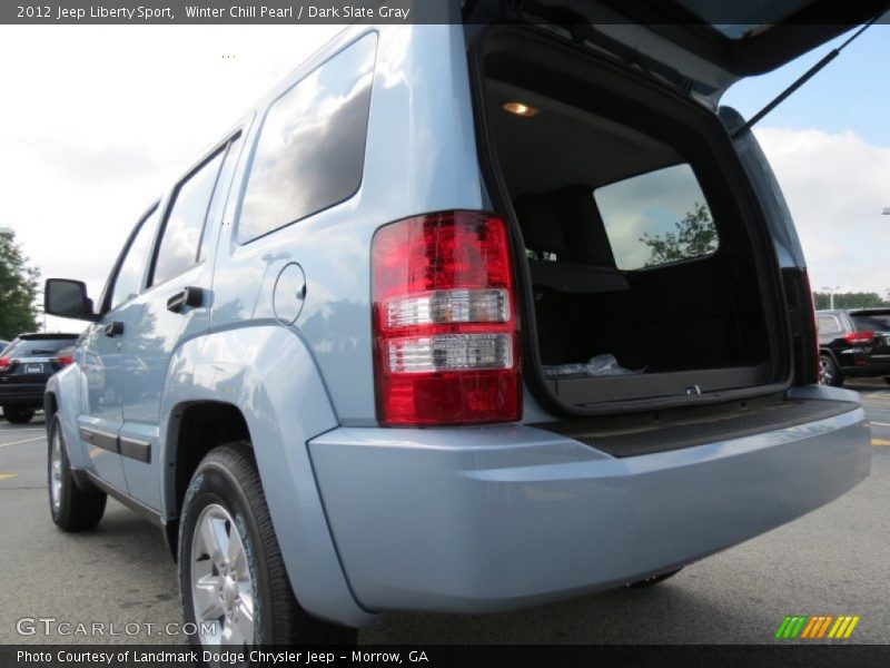 Winter Chill Pearl / Dark Slate Gray 2012 Jeep Liberty Sport