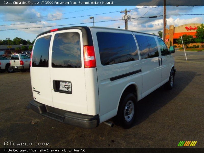 Summit White / Neutral 2011 Chevrolet Express LT 3500 Passenger Van
