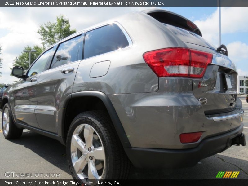 Mineral Gray Metallic / New Saddle/Black 2012 Jeep Grand Cherokee Overland Summit