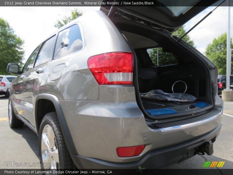 Mineral Gray Metallic / New Saddle/Black 2012 Jeep Grand Cherokee Overland Summit