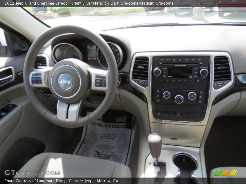 Bright Silver Metallic / Dark Graystone/Medium Graystone 2012 Jeep Grand Cherokee Laredo