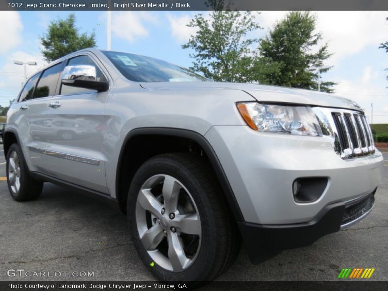 Bright Silver Metallic / Black 2012 Jeep Grand Cherokee Limited