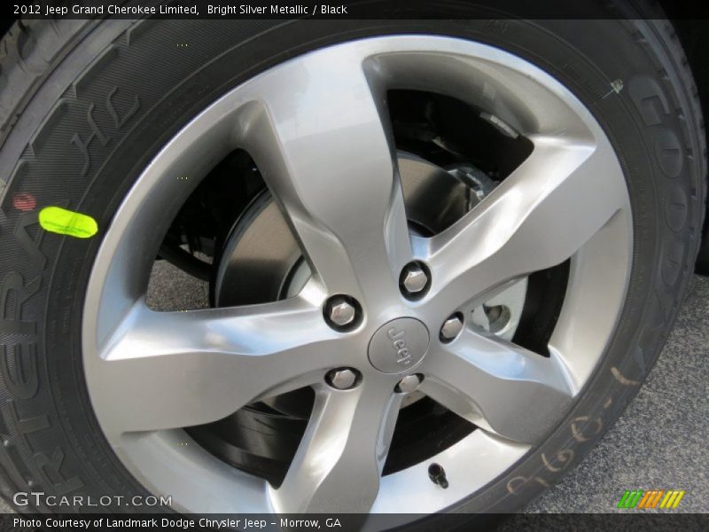 Bright Silver Metallic / Black 2012 Jeep Grand Cherokee Limited