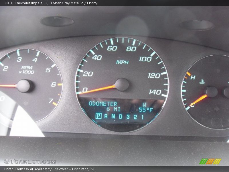 Cyber Gray Metallic / Ebony 2010 Chevrolet Impala LT