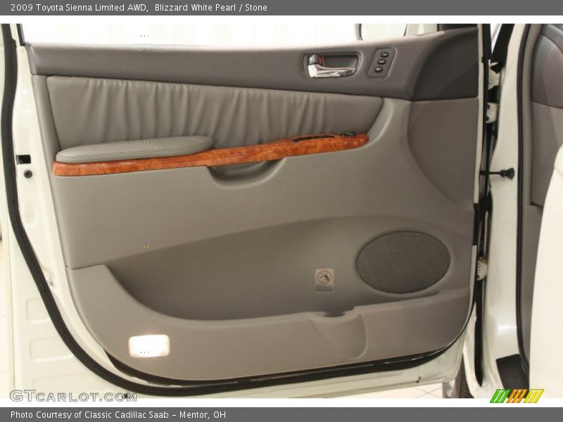 Blizzard White Pearl / Stone 2009 Toyota Sienna Limited AWD