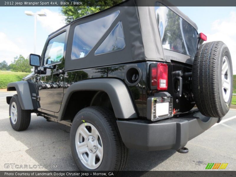 Black / Black 2012 Jeep Wrangler Sport 4x4