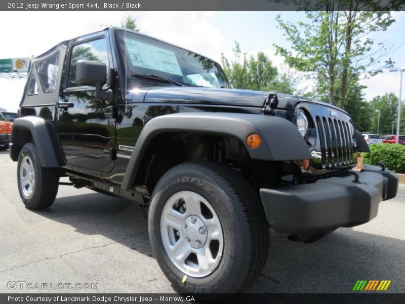 Black / Black 2012 Jeep Wrangler Sport 4x4