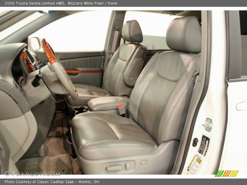 Blizzard White Pearl / Stone 2009 Toyota Sienna Limited AWD