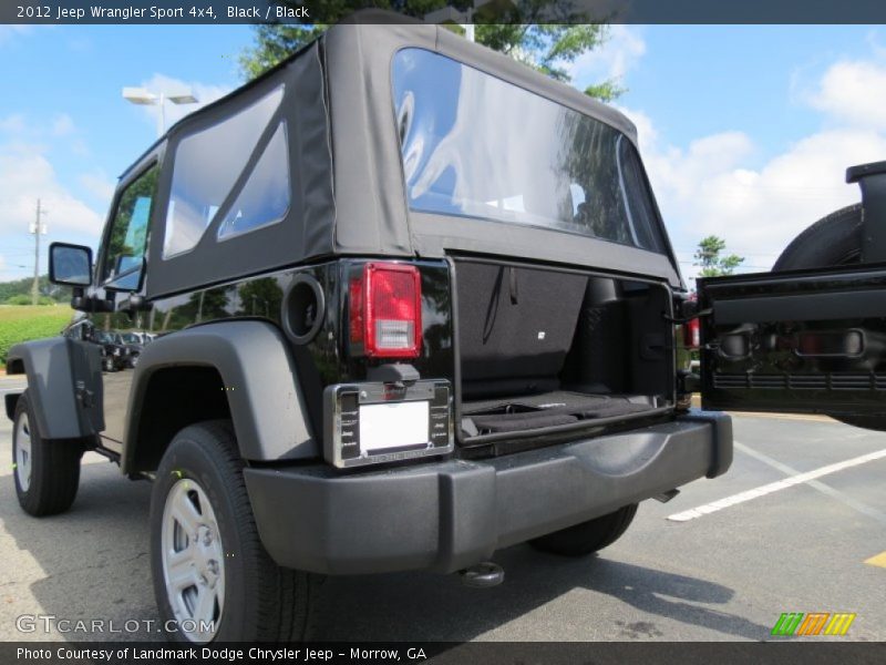 Black / Black 2012 Jeep Wrangler Sport 4x4