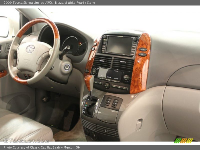 Blizzard White Pearl / Stone 2009 Toyota Sienna Limited AWD