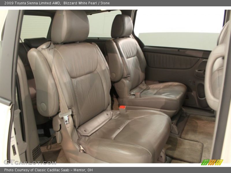 Blizzard White Pearl / Stone 2009 Toyota Sienna Limited AWD