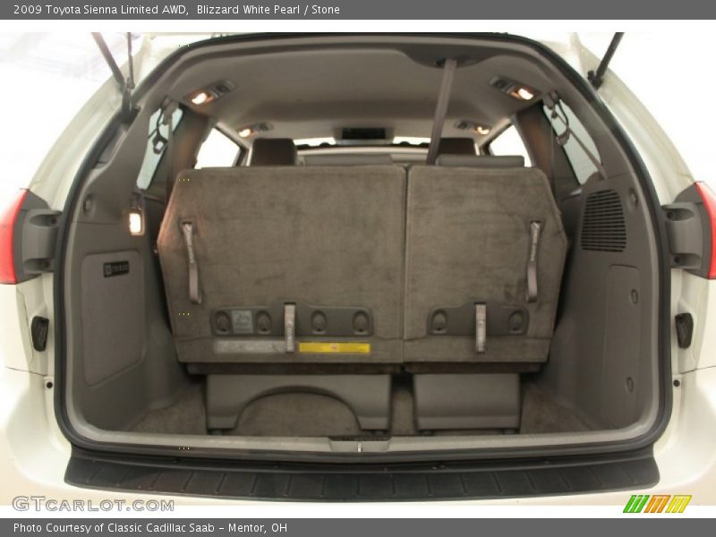 Blizzard White Pearl / Stone 2009 Toyota Sienna Limited AWD