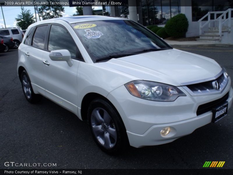 White Diamond Pearl / Ebony 2009 Acura RDX SH-AWD Technology