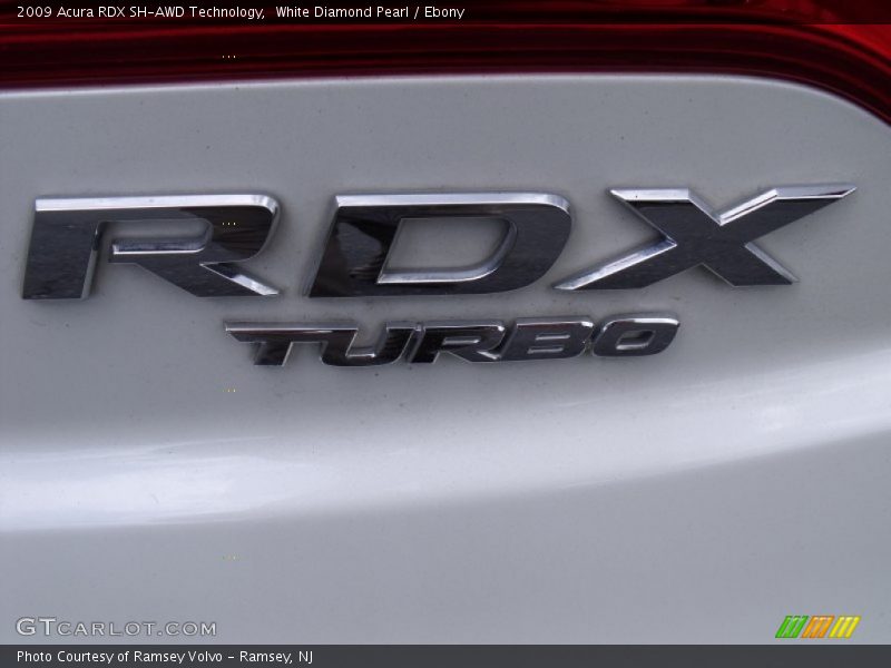 White Diamond Pearl / Ebony 2009 Acura RDX SH-AWD Technology