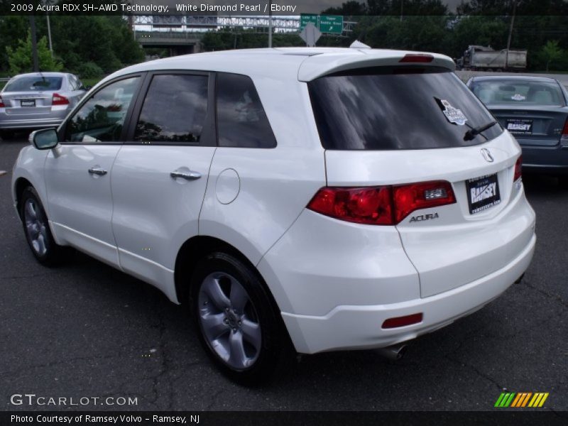 White Diamond Pearl / Ebony 2009 Acura RDX SH-AWD Technology