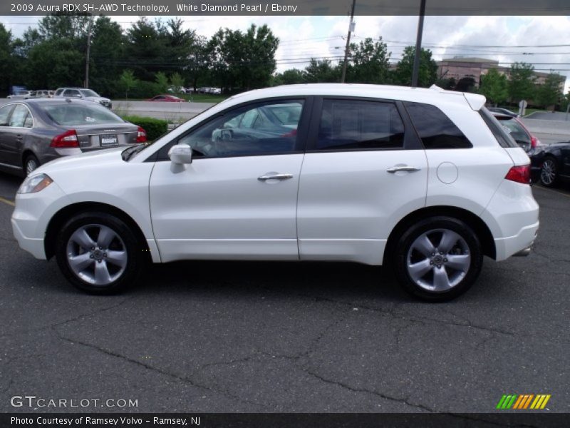 White Diamond Pearl / Ebony 2009 Acura RDX SH-AWD Technology