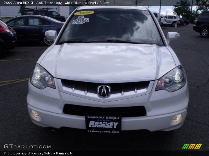 White Diamond Pearl / Ebony 2009 Acura RDX SH-AWD Technology
