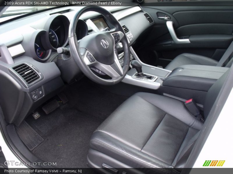 White Diamond Pearl / Ebony 2009 Acura RDX SH-AWD Technology