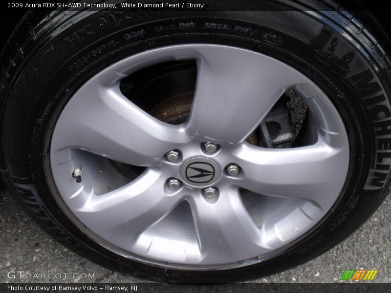 White Diamond Pearl / Ebony 2009 Acura RDX SH-AWD Technology