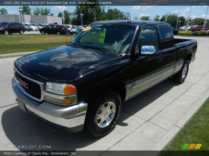 Onyx Black / Graphite 2002 GMC Sierra 1500 SLT Extended Cab 4x4