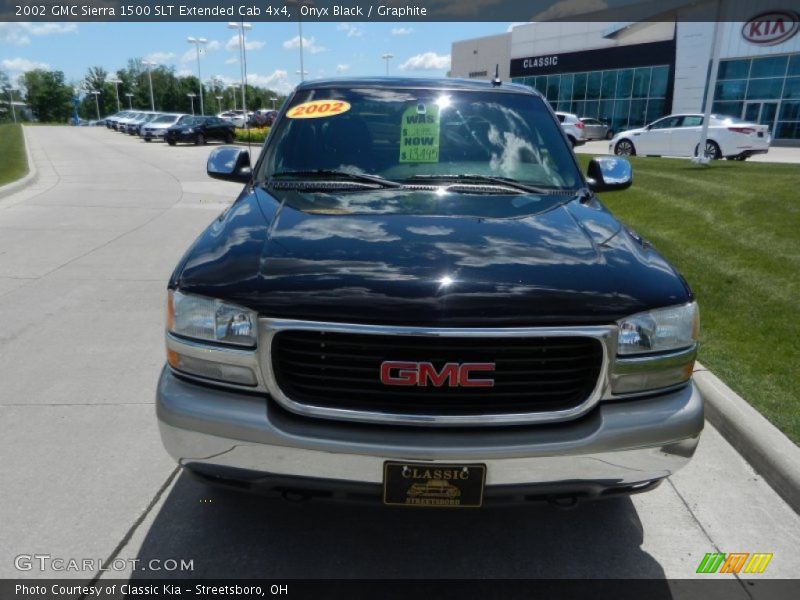 Onyx Black / Graphite 2002 GMC Sierra 1500 SLT Extended Cab 4x4