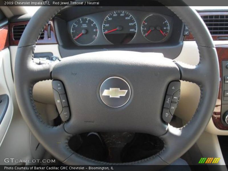 Red Jewel Tintcoat / Neutral 2009 Chevrolet Impala LTZ