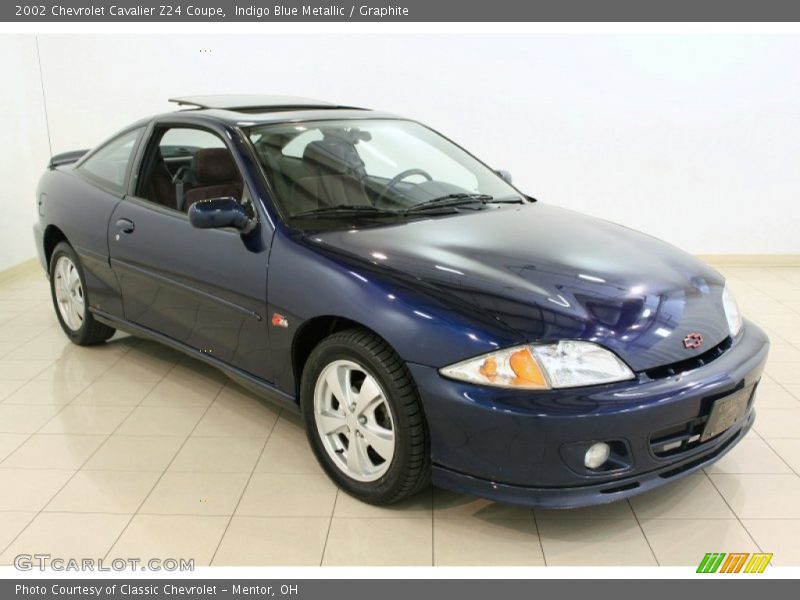 Indigo Blue Metallic / Graphite 2002 Chevrolet Cavalier Z24 Coupe
