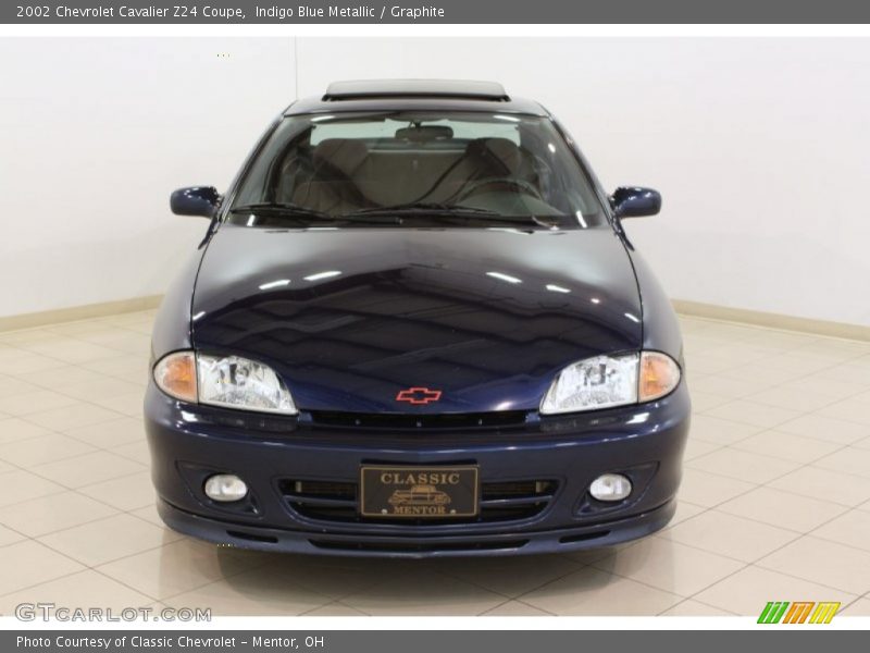 Indigo Blue Metallic / Graphite 2002 Chevrolet Cavalier Z24 Coupe