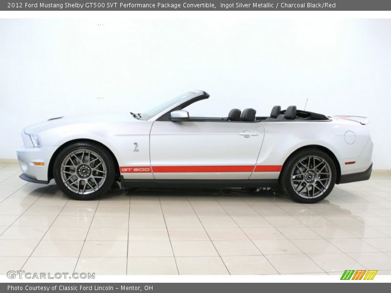  2012 Mustang Shelby GT500 SVT Performance Package Convertible Ingot Silver Metallic