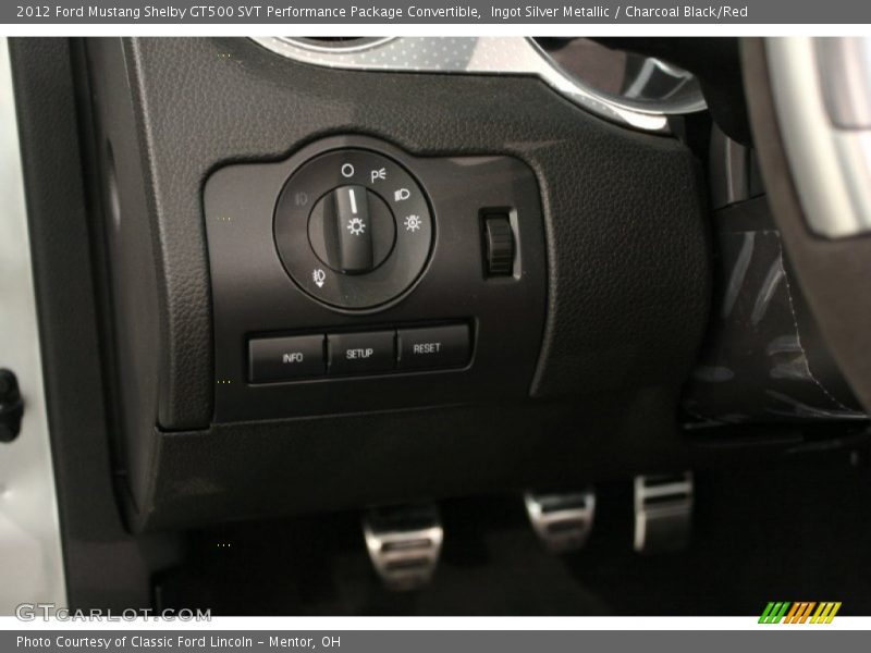 Controls of 2012 Mustang Shelby GT500 SVT Performance Package Convertible