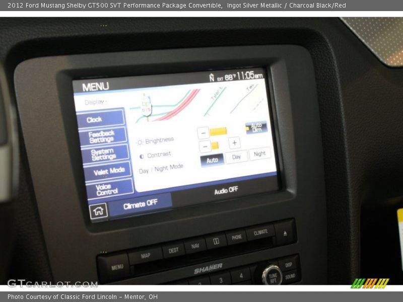 Navigation of 2012 Mustang Shelby GT500 SVT Performance Package Convertible