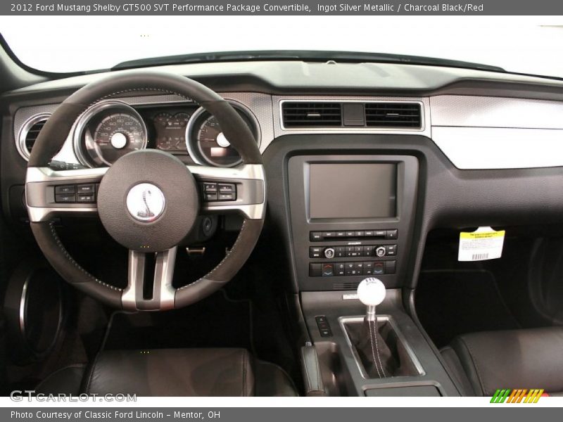 Dashboard of 2012 Mustang Shelby GT500 SVT Performance Package Convertible