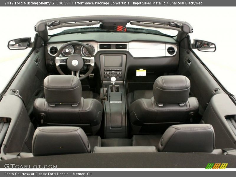  2012 Mustang Shelby GT500 SVT Performance Package Convertible Charcoal Black/Red Interior