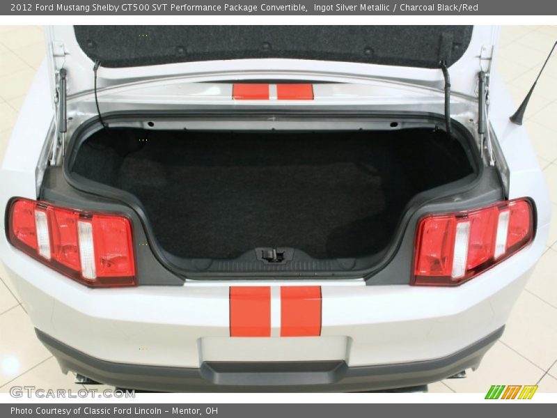  2012 Mustang Shelby GT500 SVT Performance Package Convertible Trunk